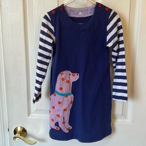 Adorable cotton girls long sleeve dress in size 5T with cute dog